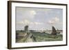 View of the Trekvliet Canal Near the Hague, 1870-Johannes Hendrik Weissenbruch-Framed Giclee Print