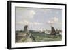 View of the Trekvliet Canal Near the Hague, 1870-Johannes Hendrik Weissenbruch-Framed Giclee Print