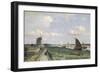 View of the Trekvliet Canal Near the Hague, 1870-Johannes Hendrik Weissenbruch-Framed Giclee Print