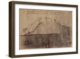 View of the Troy Excavations Seen from the West-Heinrich Schliemann-Framed Giclee Print