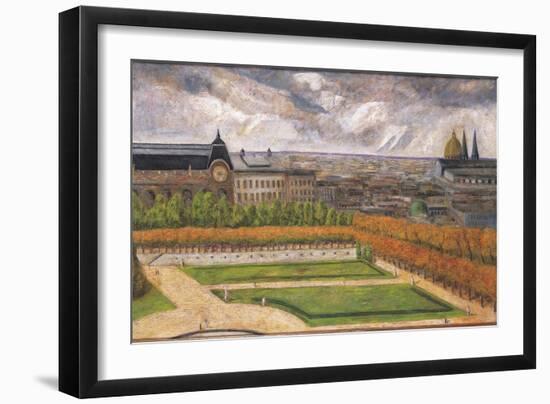 View of the Tuileries, 1995-Pedro Diego Alvarado-Framed Premium Giclee Print