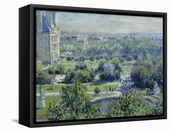 View of the Tuileries Gardens, Paris, 1876-Claude Monet-Framed Stretched Canvas