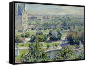 View of the Tuileries Gardens, Paris, 1876-Claude Monet-Framed Stretched Canvas