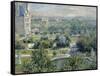 View of the Tuileries-Claude Monet-Framed Stretched Canvas