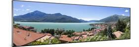 View of the typical village of Gravedona, Lake Como and gardens, Italian Lakes, Lombardy, Italy-Roberto Moiola-Mounted Photographic Print
