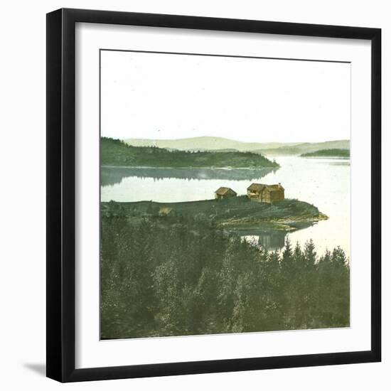 View of the Tyri Fjord Near the City of Olso (Former Christiania), Norway, Sopic View-Leon, Levy et Fils-Framed Photographic Print