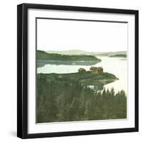 View of the Tyri Fjord Near the City of Olso (Former Christiania), Norway, Sopic View-Leon, Levy et Fils-Framed Photographic Print