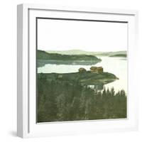 View of the Tyri Fjord Near the City of Olso (Former Christiania), Norway, Sopic View-Leon, Levy et Fils-Framed Photographic Print