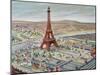 View of the Universal Exhibition with the Eiffel Tower, 1889-null-Mounted Giclee Print