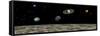 View of the Universe and Planets as Seen from a Distant Moon-null-Framed Stretched Canvas