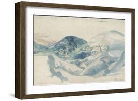 View of the Val De Cembra (Wehlsch Pirg), 1494-Albrecht Dürer-Framed Giclee Print