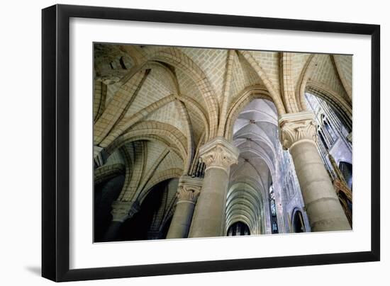 View of the Vaulting in the Ambulatory, C.1140-44 (Photo)-French-Framed Giclee Print