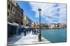 View of the Venetian Port of Chania, Crete, Greek Islands, Greece, Europe-Michael Runkel-Mounted Photographic Print