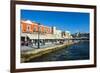 View of the Venetian Port of Chania, Crete, Greek Islands, Greece, Europe-Michael Runkel-Framed Photographic Print