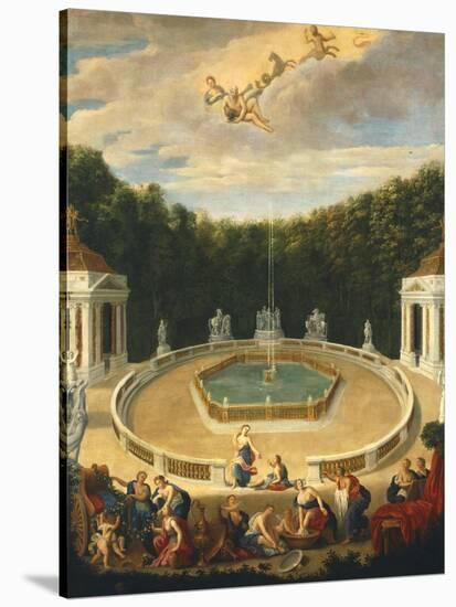 View of the Versailles Gardens, France 17th Century-Jean Cotelle-Stretched Canvas