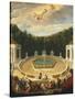 View of the Versailles Gardens, France 17th Century-Jean Cotelle-Stretched Canvas