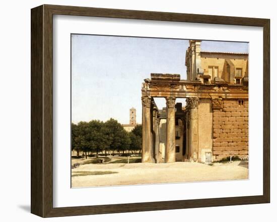 View of the Via Sacra, Rome, 1814-Christoffer-wilhelm Eckersberg-Framed Giclee Print