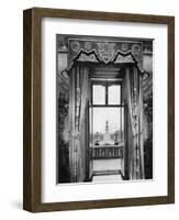 View of the Victoria Monument from Inside Buckingham Palace, London, 1935-null-Framed Giclee Print