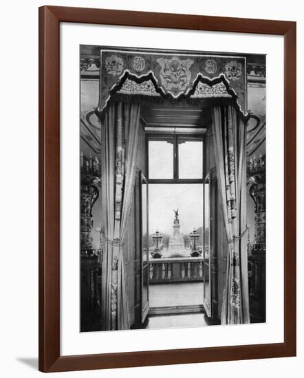 View of the Victoria Monument from Inside Buckingham Palace, London, 1935-null-Framed Giclee Print