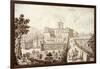 View of the Villa Di Montughi, from 'Views of Tuscany' by Giuseppe Bouchard, Published 1744-57-Giuseppe Zocchi-Framed Giclee Print