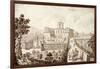 View of the Villa Di Montughi, from 'Views of Tuscany' by Giuseppe Bouchard, Published 1744-57-Giuseppe Zocchi-Framed Giclee Print