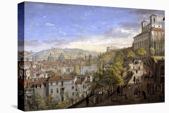 View of the Villa Medici, Rome-Gaspar van Wittel-Stretched Canvas