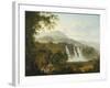 View of the Villa of Marcenas and Falls of Anio-Julius Caesar Ibbetson-Framed Giclee Print