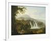 View of the Villa of Marcenas and Falls of Anio-Julius Caesar Ibbetson-Framed Giclee Print