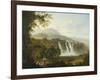 View of the Villa of Marcenas and Falls of Anio-Julius Caesar Ibbetson-Framed Giclee Print