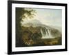 View of the Villa of Marcenas and Falls of Anio-Julius Caesar Ibbetson-Framed Giclee Print