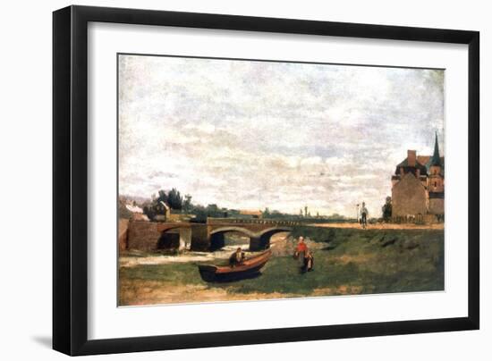 View of the Village, C1855-1892-Stanislas Lepine-Framed Giclee Print