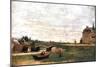 View of the Village, C1855-1892-Stanislas Lepine-Mounted Giclee Print