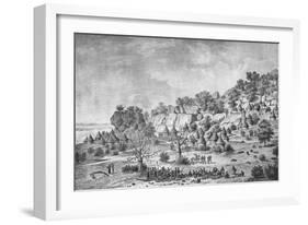 View of the Village North of Agady in the Bertat Region-Frederic Cailliaud-Framed Giclee Print