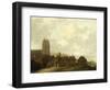 View of the Village of Egmond Aan Zee-Ludolf Bakhuysen-Framed Art Print