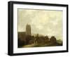 View of the Village of Egmond Aan Zee-Ludolf Bakhuysen-Framed Art Print