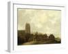 View of the Village of Egmond Aan Zee-Ludolf Bakhuysen-Framed Art Print