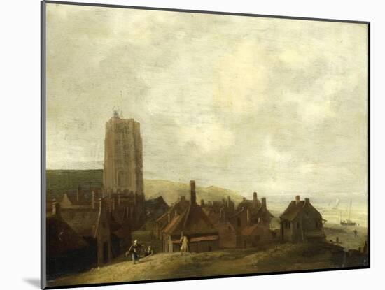 View of the Village of Egmond Aan Zee-Ludolf Bakhuysen-Mounted Art Print