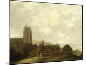 View of the Village of Egmond Aan Zee-Ludolf Bakhuysen-Mounted Art Print