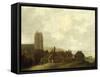 View of the Village of Egmond Aan Zee-Ludolf Bakhuysen-Framed Stretched Canvas