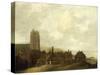 View of the Village of Egmond Aan Zee-Ludolf Bakhuysen-Stretched Canvas