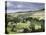 View of the Village of Langthwaite in Arkengarthdale, Yorkshire, England, United Kingdom-John Woodworth-Stretched Canvas