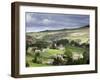 View of the Village of Langthwaite in Arkengarthdale, Yorkshire, England, United Kingdom-John Woodworth-Framed Photographic Print