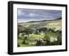 View of the Village of Langthwaite in Arkengarthdale, Yorkshire, England, United Kingdom-John Woodworth-Framed Photographic Print