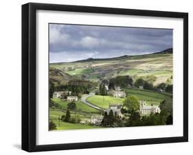 View of the Village of Langthwaite in Arkengarthdale, Yorkshire, England, United Kingdom-John Woodworth-Framed Photographic Print