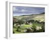 View of the Village of Langthwaite in Arkengarthdale, Yorkshire, England, United Kingdom-John Woodworth-Framed Photographic Print