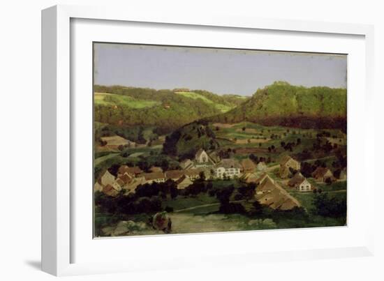 View of the Village of Tenniken, 1846-Arnold Bocklin-Framed Giclee Print