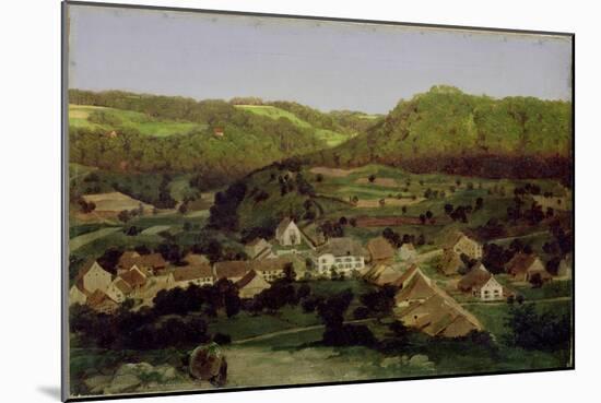 View of the Village of Tenniken, 1846-Arnold Bocklin-Mounted Giclee Print