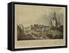 View of the Village of Waterloo-Thomas Sutherland-Framed Stretched Canvas