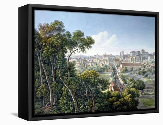 View of the Viminale Hill, Rome, C.1800-Louis-Francois Cassas-Framed Stretched Canvas