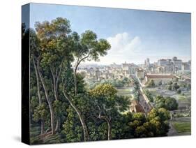 View of the Viminale Hill, Rome, C.1800-Louis-Francois Cassas-Stretched Canvas